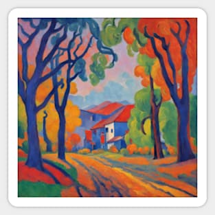 my hometown les Fauves fauvism art Sticker